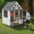 thumbnail image 2 of KidKraft Lakeside Bungalow Wooden Playhouse, White, 2 of 9