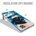 thumbnail image 5 of YouTheFan Carolina Panthers 2’ x 4’ Cornhole Board Set, 5 of 6