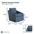 thumbnail image 3 of Studio Living Hanna Swivel Accent Chair, 3 of 7