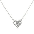 thumbnail image 1 of Reversible Heart Pendant Necklace in 14K Gold, 1 of 6