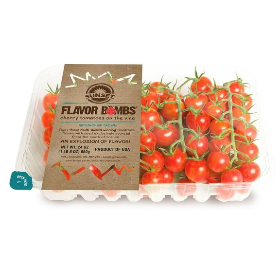 Flavor Bombs Cherry Tomatoes On The Vine, 1.5 lbs.