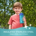 thumbnail image 3 of Bentgo 2-Pack Kids Stainless Steel 14 oz Water Bottle Set, Assorted Designs, 3 of 6