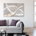 thumbnail image 3 of Spirals in Silver Minimal Canvas Print by Oliver Gal Prints, 3 of 4