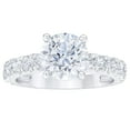 thumbnail image 5 of Lab Created Round Diamond Ring in 18K White Gold, 5.0 C.T.T.W., 5 of 7