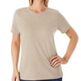 thumbnail interactive-video image 1 of Member's Mark Women's Essential Short Sleeve Crewneck T-Shirt, 1 of 7