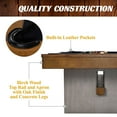 thumbnail image 5 of Barrington Billiards 8' Urban Slate-Tech Drop Pocket Table with Cover, Pool Ball and Cue Stick Set, 5 of 8