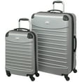 thumbnail image 1 of Geoffrey Beene Light Weight 2-Pc. Hardside Luggage Set Silver Gray, 1 of 5