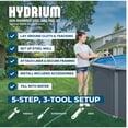 thumbnail image 12 of Bestway Hydrium Fastlatch 16' x 52" Round Steel Wall Above Ground Pool, 12 of 17