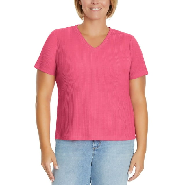 Jessica Simpson Women's Plus Rib Knit Top