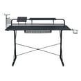 thumbnail image 4 of Techni Sport TS-200 Carbon Computer Gaming Desk with Shelving, Black, 4 of 9