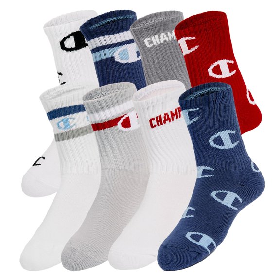 Champion Kids 8-Pack Crew Sock
