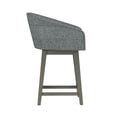 thumbnail image 13 of HH2 Home Upholstered Barrel Back Wood Adjustable Height Swivel Bar Stool, 13 of 19
