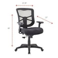 thumbnail image 3 of Alera Elusion Series Mesh Mid-Back Swivel/Tilt Chair, Black, 3 of 10