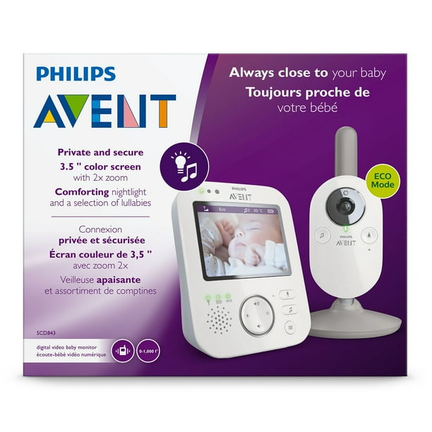 Philips Avent Digital Video Baby Monitor (SCD843/37)