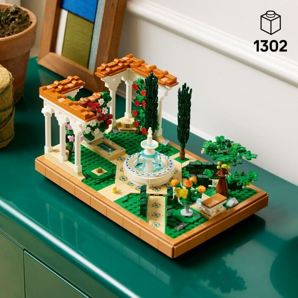 LEGO Icons Fountain Garden Building Set for Adults, 1302 pcs