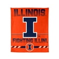 thumbnail image 1 of Logo Brands Illinois Fighting Illini 60"x70" Super Plush Blanket, 1 of 7