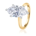 thumbnail image 2 of Lab Created Marquise Cut Solitaire Diamond Ring, 2 of 7