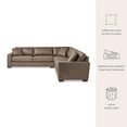 thumbnail image 2 of Member's Mark Harrison Leather Sectional, 2 of 9