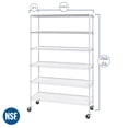 thumbnail image 3 of Member's Mark 6-Tier NSF Heavy Duty Wire Shelving, 47.75" W x 18" D x 75.5" H, 3 of 15