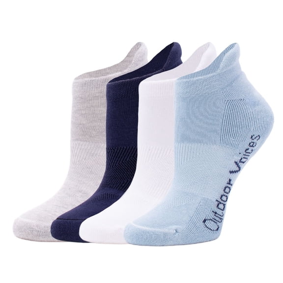 Outdoor Voices Women's 4-Pack Tab Back No-Show Sock