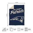 thumbnail image 5 of Logo Brands New England Patriots Luxe Dreams Throw, 60" x 80", 5 of 6