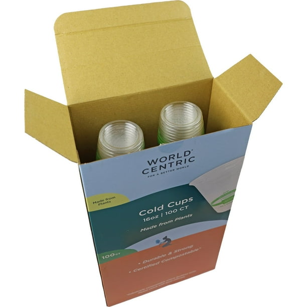 World Centric Compostable Clear PLA Cold Cups, 16 oz. 100 ct. - Samsclub.com