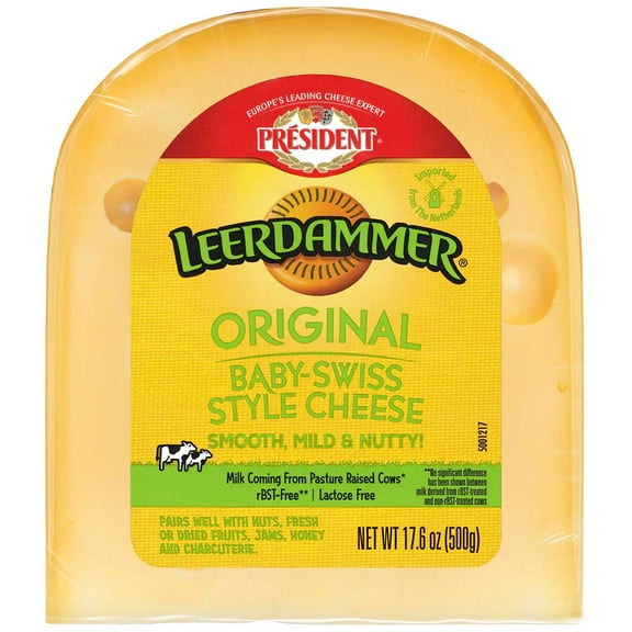 Leerdammer Original Baby Swiss Style Cheese, 17.64 oz.