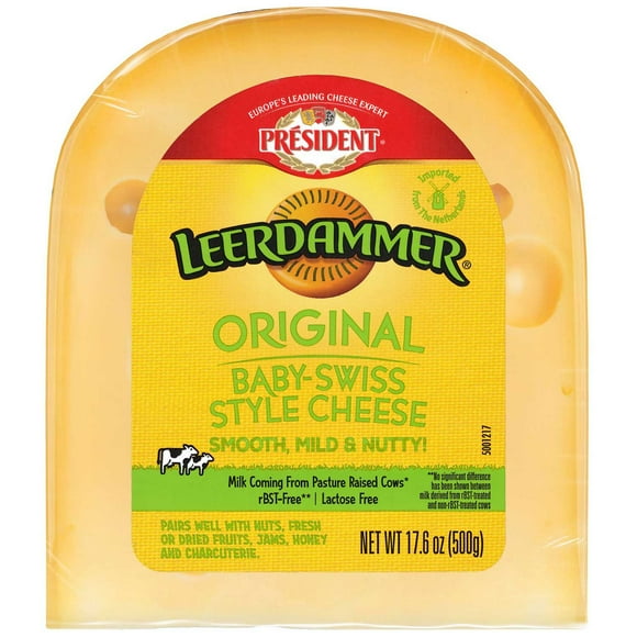 Leerdammer Original Baby Swiss Style Cheese, 17.64 oz.