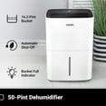 thumbnail image 3 of Aeric 50-Pint Portable Dehumidifier with Pump & Drain, 3 of 9