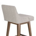thumbnail image 19 of HH2 Home Upholstered Tapered Back Wood Adjustable Height Swivel Bar Stool, 19 of 19