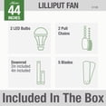 thumbnail image 9 of Hunter 44" Lilliput Ceiling Fan with Light Kit and Pull Chain, 9 of 14