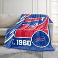 thumbnail image 2 of Logo Brands Buffalo Bills 60"x70" Super Plush Blanket, 2 of 6