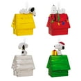 thumbnail image 2 of Hallmark Peanuts Snoopy Doghouse Blown Glass Christmas Ornaments, Set of 4, 2 of 5