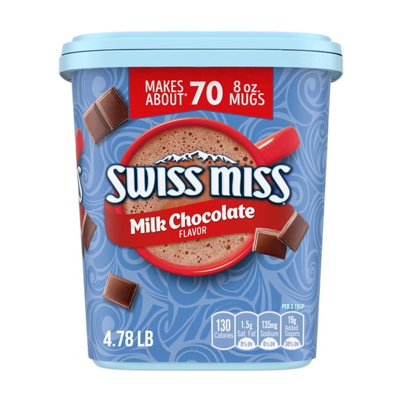 SWISS MISS Milk Chocolate Canister 4.78lb