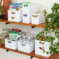thumbnail image 1 of iDesign 9-Piece Recycled White Stacking Kitchen and Pantry Storage Set, 1 of 10