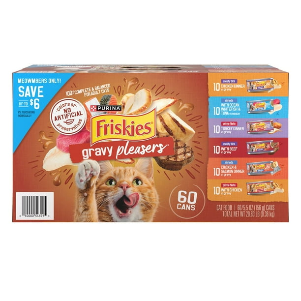 Purina Friskies Gravy Pleasers Variety Pack, Adult Wet Cat Food