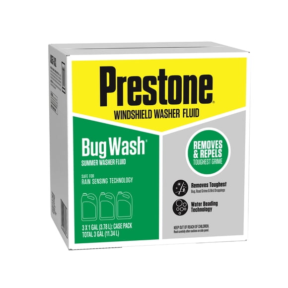 Prestone 3pk BugWash Windshield Washer Fluid