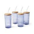 thumbnail image 2 of Member's Mark 4-Pack Glass Tumblers with Bamboo Lids, 2 of 3