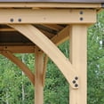 thumbnail image 7 of Yardistry All-Cedar Meridian Gazebo with Aluminum Roof, Choose Size, 7 of 8