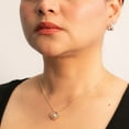 thumbnail image 8 of 0.47 CT. T.W. Round Cut Criss Cross Diamond Hoop Earrings in 14K Gold, 8 of 8