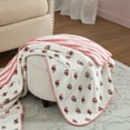 thumbnail image 1 of Laura Ashley Coco Plush Reversible Throw, 60" x 70", 1 of 6