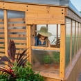 thumbnail image 10 of Backyard Discovery 12' x 7' Slant Roof Cedar Greenhouse - DIY, 10 of 14