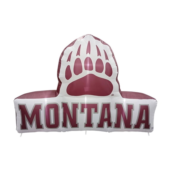 Logo Brands Montana Grizzlies Pre-Lit 7’x10’ Team Inflatable