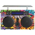 thumbnail image 1 of Bumpboxx Ultra Graffiti Retro Wireless Bluetooth Boombox, 1 of 5