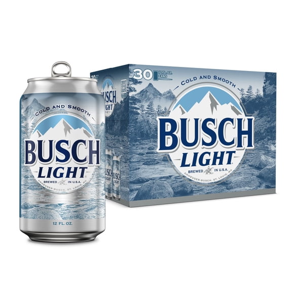 Busch Light Lager Beer, 12 fl. oz. can, 30 pk.