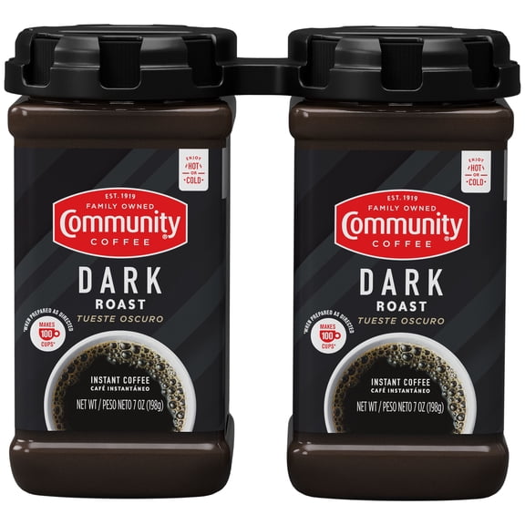 Community Coffee® Dark Roast Instant Coffee, 7.0 oz., 2-count