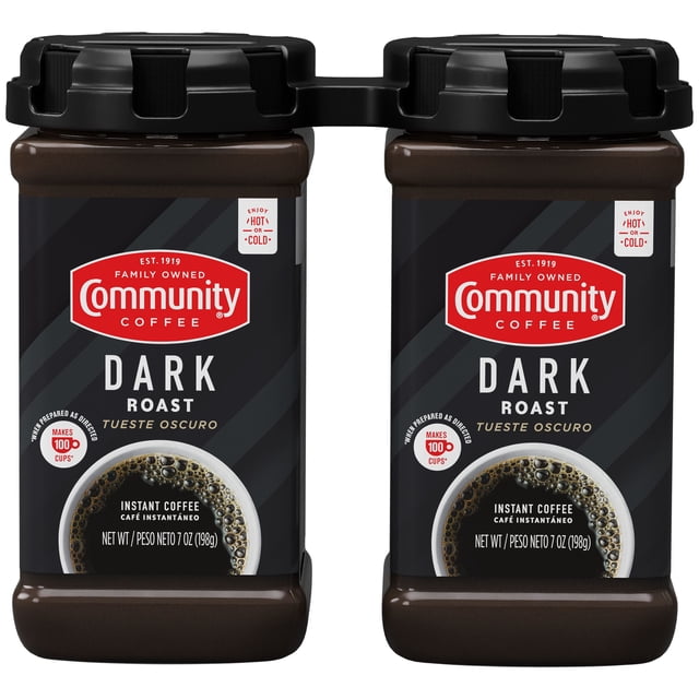 Community Coffee® Dark Roast Instant Coffee, 7.0 oz., 2-count