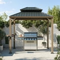 thumbnail image 1 of Aluminum/Steel Hardtop 2-Tier Grill Gazebo, 1 of 12