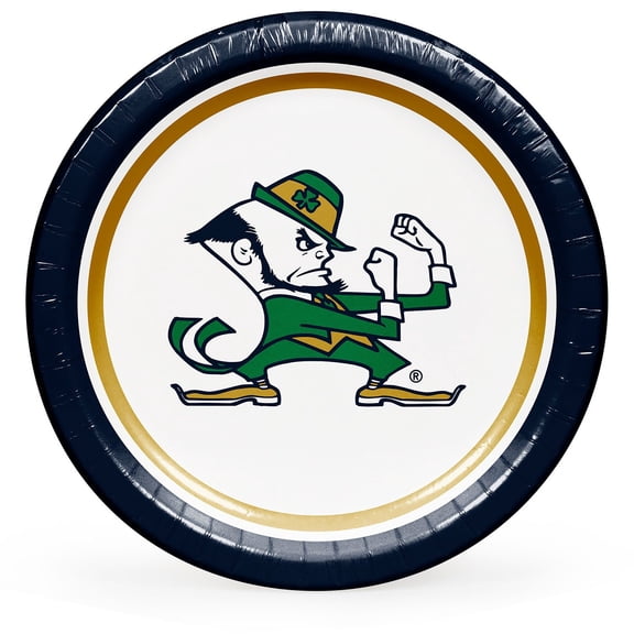 Collegiate Round Paper Plates, 10", 85 ct., Choose Your Team
