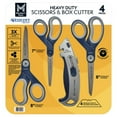 thumbnail interactive-video image 1 of Member's Mark Anti-Microbial Scissors with Box Cutter, 1 of 11